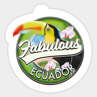 Explore fabulous Ecuador logo Sticker